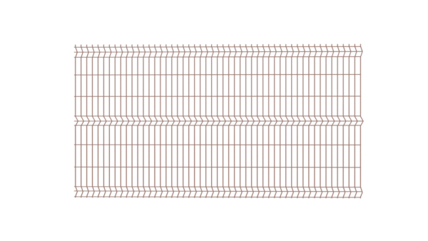 Panel Ogrodzeniowy 3D - 1330 mm, FI 4MM, RAL8017 (brązowy)