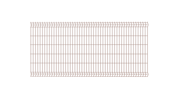 Panel Ogrodzeniowy 3D - 1230 mm, FI 4MM, RAL8017 (brązowy)