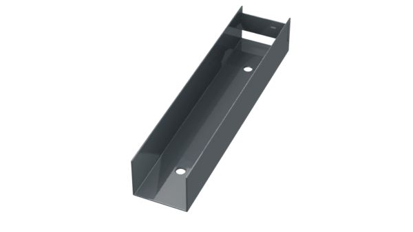 Ceownik stalowy 250mm x 50mm + wkręt farmerski M8 (2szt.) - RAL7016 (grafit)