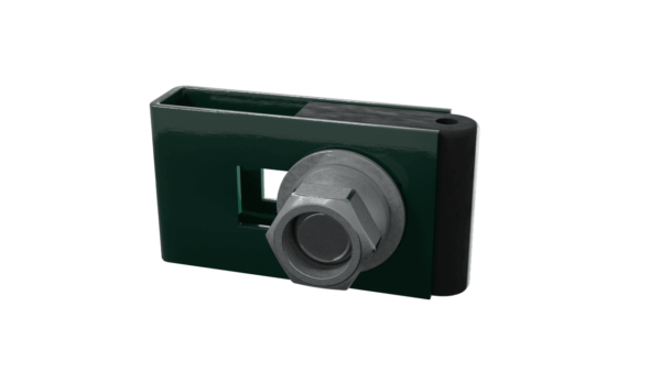 Obejma uniwersalna 60x40mm - RAL6005 (zielony), fi-5mm, Nierdzewne - nakrętka zrywalna