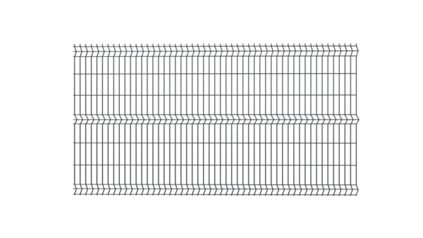 Panel Ogrodzeniowy 3D - 1330 mm, FI 4MM, RAL9005 (czarny)