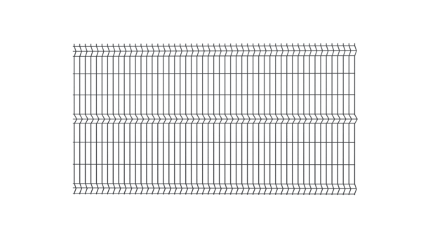 Panel Ogrodzeniowy 3D - 1730 mm, FI 4MM, RAL9005 (czarny)