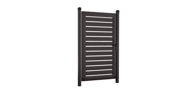 Furtka palisadowa o wymiarze 1000mm x 1650mm - RAL8017 (brązowy)