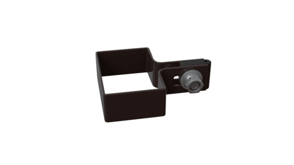 Obejma startowa 60x40mm - RAL8017 (brązowy), fi-4mm, Nierdzewne - nakrętka zrywalna