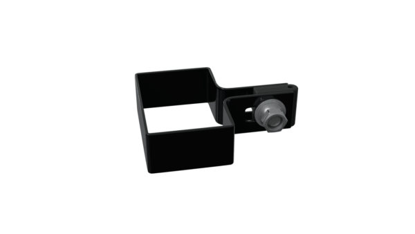Obejma startowa 60x40mm - RAL9005 (czarny), fi-5mm, Nierdzewne - nakrętka zrywalna