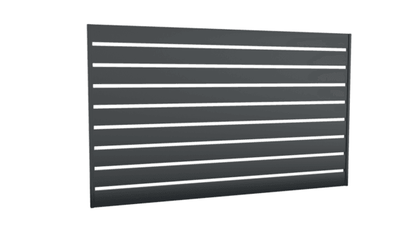 Przęsło palisadowe 2500 mm x 1500 mm - RAL7016 (grafit)